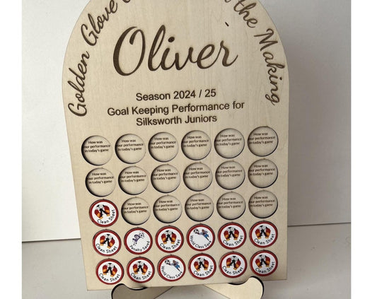 Personalized Football Goal Display